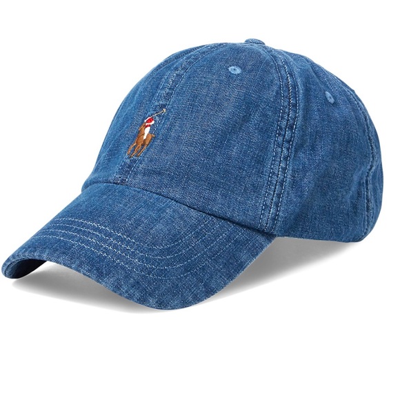 Polo Ralph Lauren Accessories - Rare Polo by Ralph Lauren Denim Indigo Blue Baseball Cap Hat Men’s & Woman’s